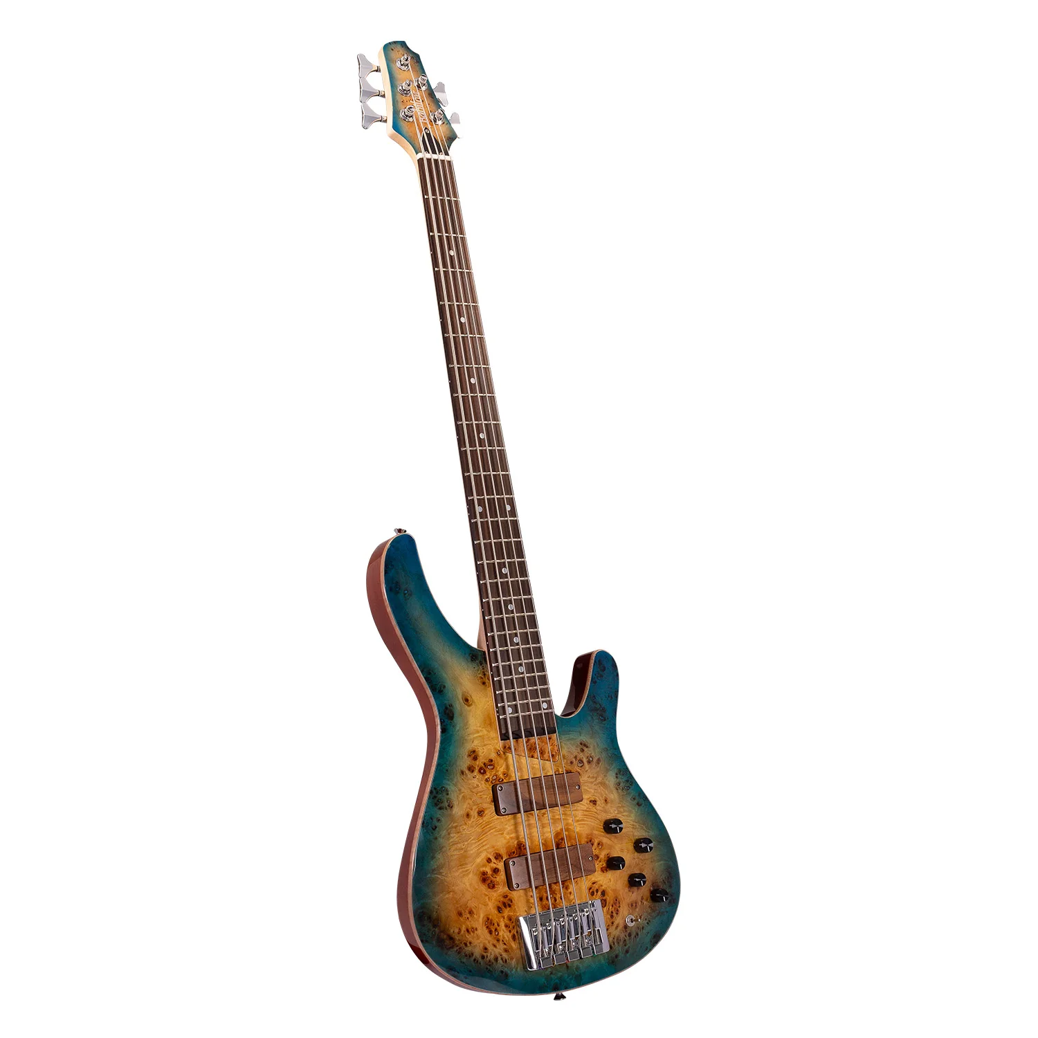 Babilon Master V Five Strings Electric Bass in Blue - Image 2