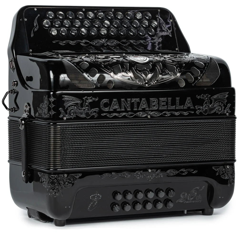 Cantabella Dragon Accordion 5 Switch EAD Black - Image 4