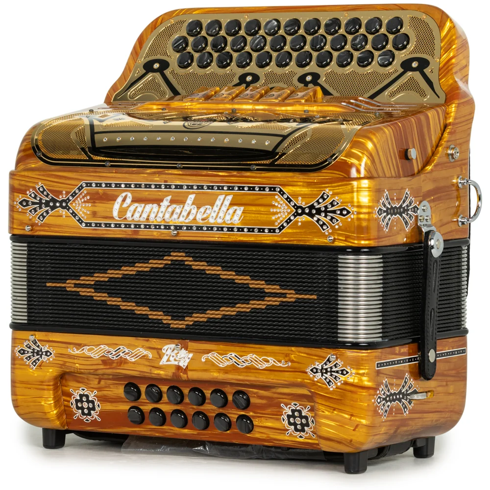 Cantabella Rey II 5 Switch FBE Celluloid Wood with Gold and Black Accessories - Image 2