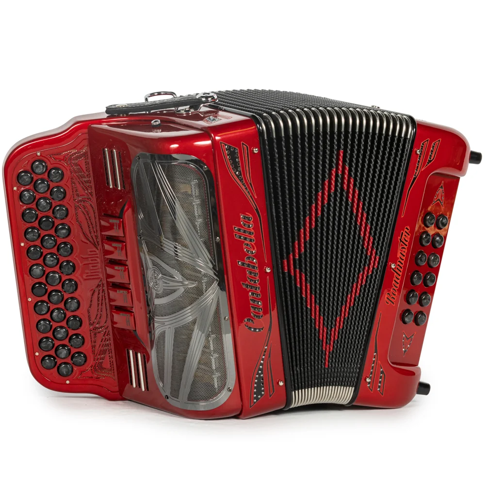 Cantabella Roadmaster Ultra Compact Accordion 5 Switch FBE Special Edition Diablo with Painted Fretboard