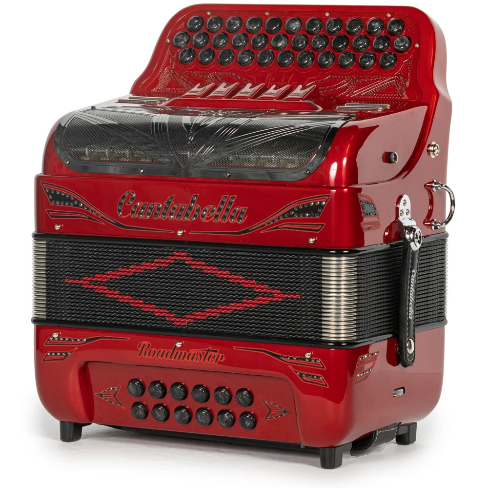 Cantabella Roadmaster Ultra Compact Accordion 5 Switch FBE Special Edition Diablo with Painted Fretboard - Image 2