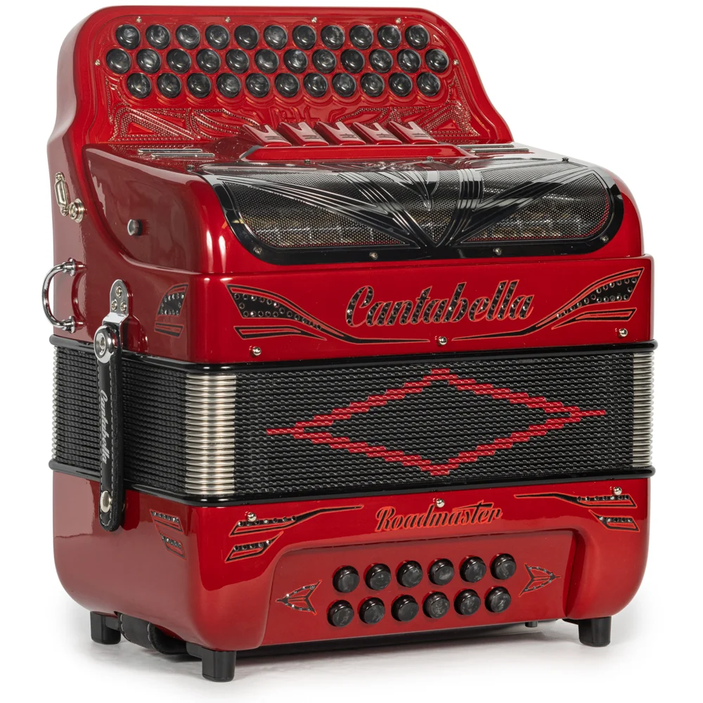 Cantabella Roadmaster Ultra Compact Accordion 5 Switch FBE Special Edition Diablo with Painted Fretboard - Image 4