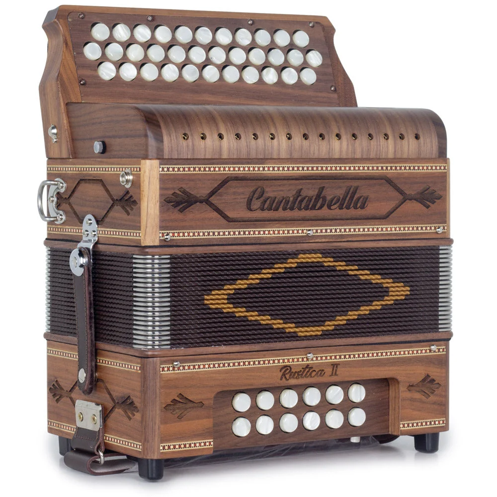 Cantabella Rustica II Accordion No Switch EAD Wood with Gold Grill - Image 4