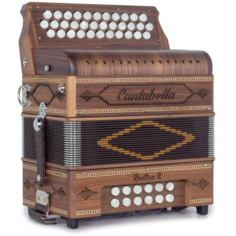 Cantabella Rustica II Accordion No Switch EAD Wood with Yellow Grill - Image 4