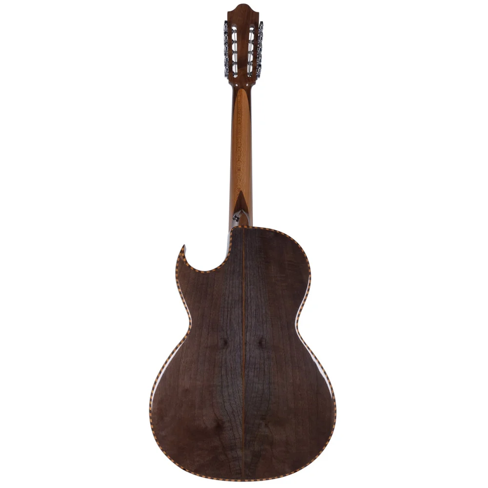 Cascabel Bajo Quinto in Cedar Wood, with Cord, and Chrome T Machine - Image 3