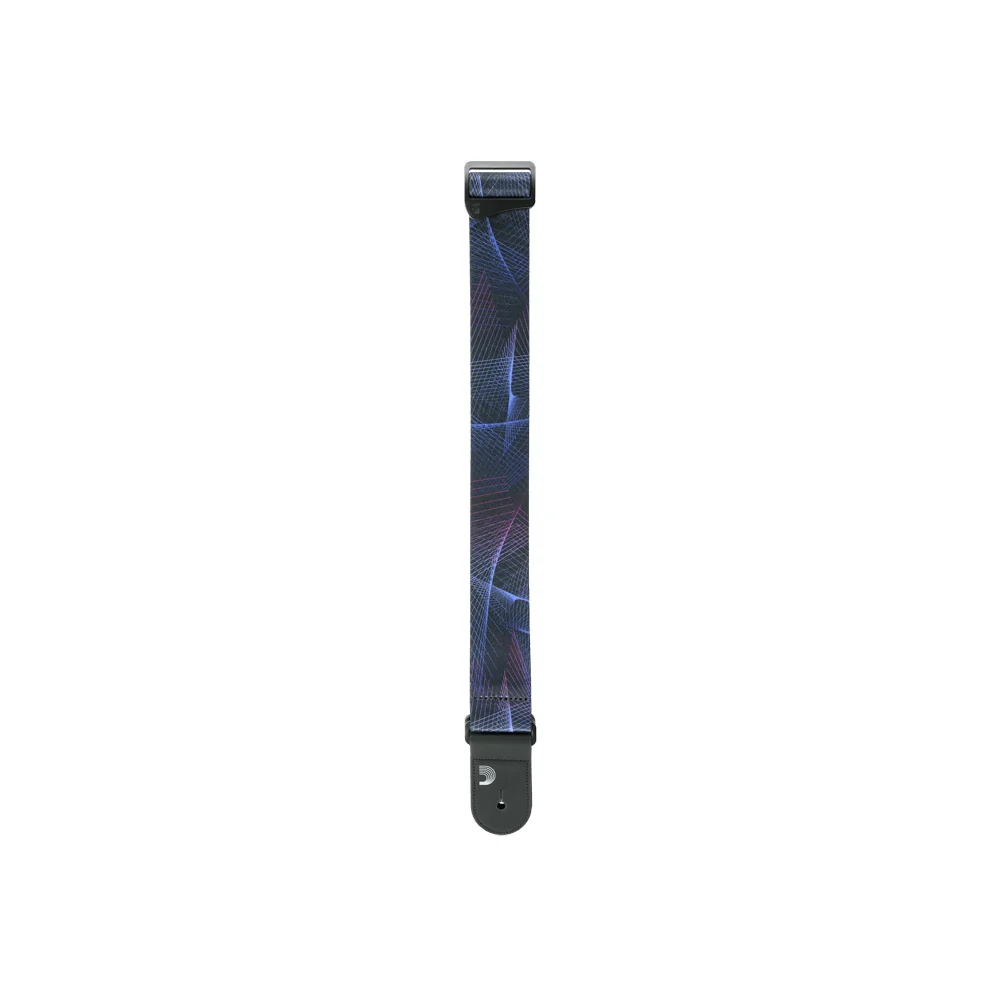 D'Addario 50RUN82 Outrun Polyester Guitar Strap Kaleidoscope - Image 3