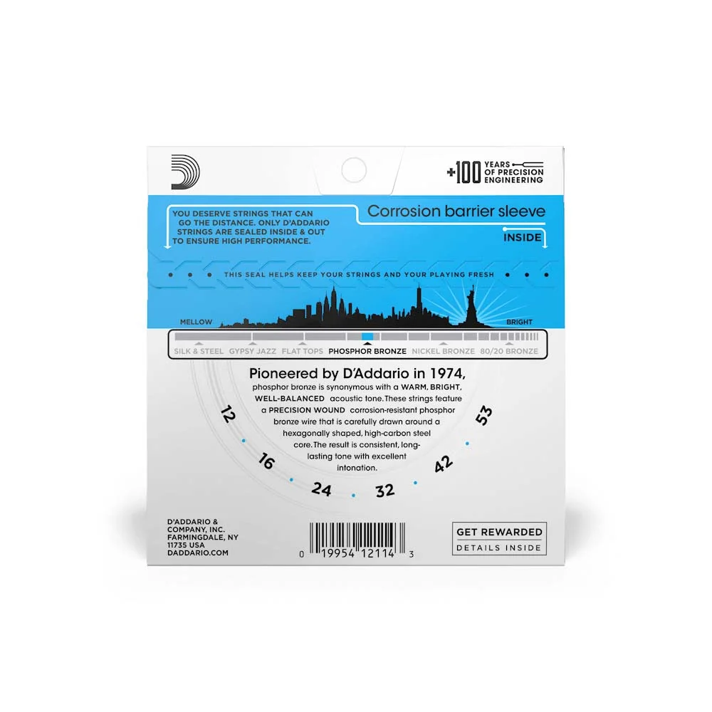 D'Addario EJ16 Phosphor Bronze Acoustic Guitar Strings - Image 3