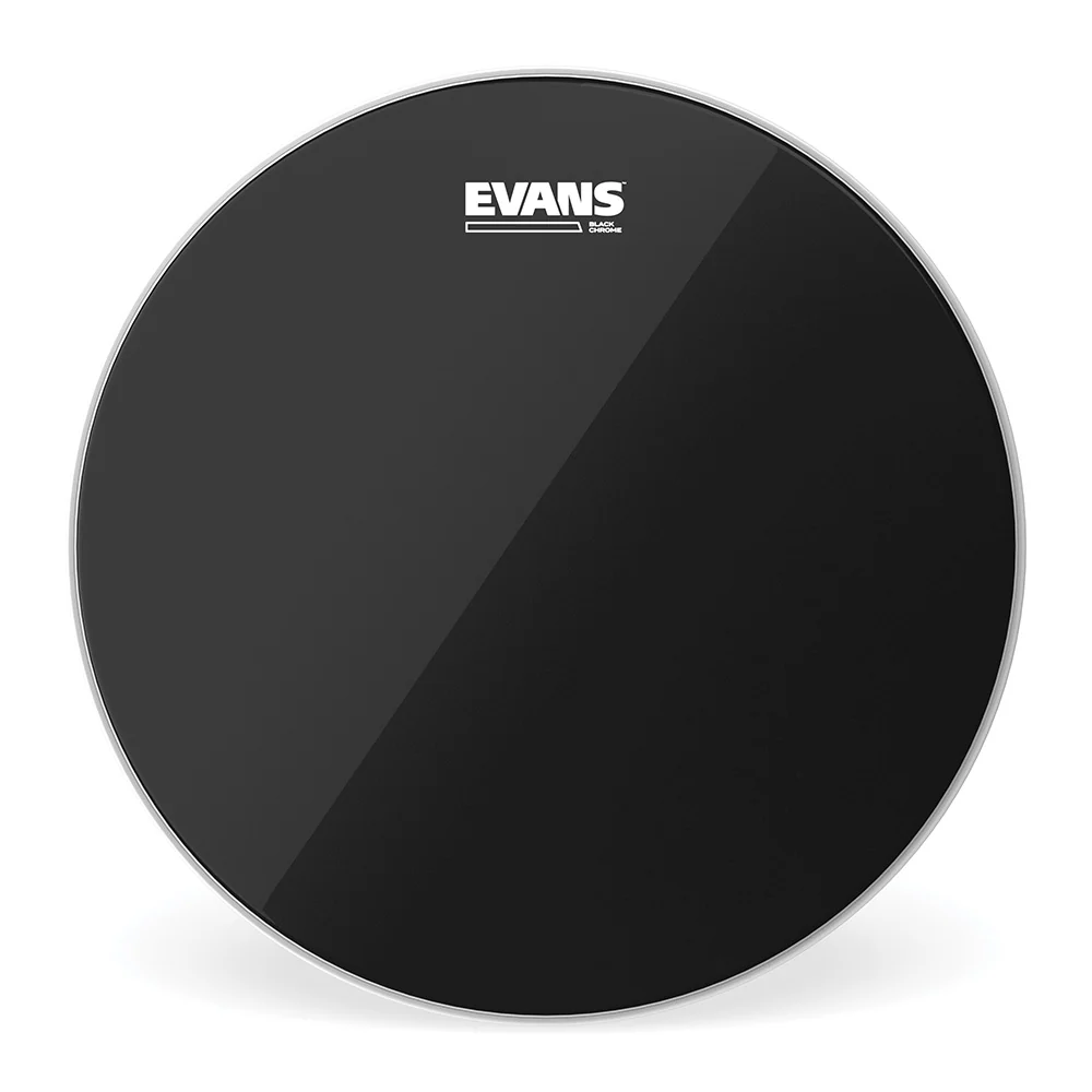 Evans TT16CHR Black Chrome Tom Drumhead 16"
