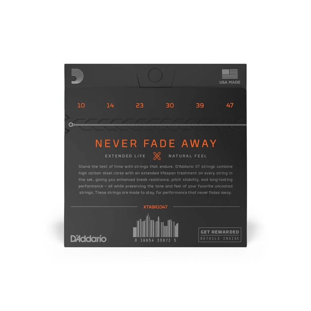 D'Addario XTABR1047 80/20 Bronze Acoustic Guitar Strings - Image 4