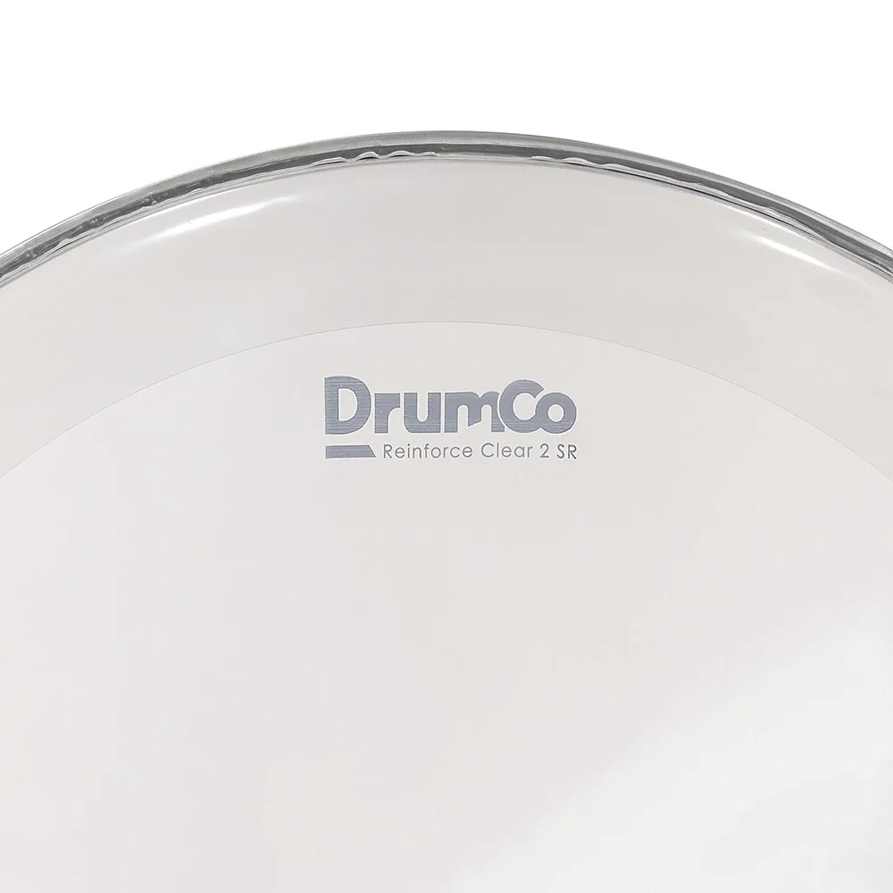 DrumCo DR-18RCSRW-2P 2Ply -18"Reinforce Clear 2-W Sound Ring White Ring Bass HeadDrum - Image 4