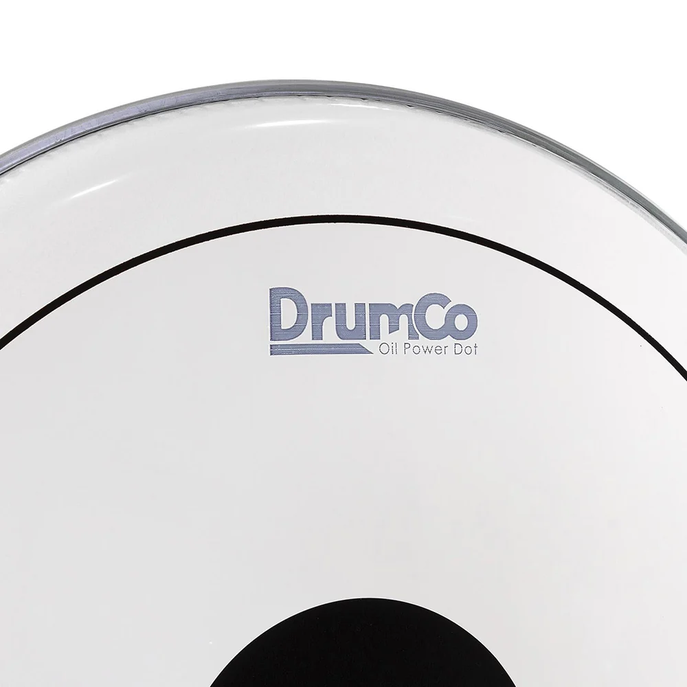 DrumCo DR-20DPOBPD 20" Double Ply Oil W-Black Power Dot on Top Bass DrumHead - Image 2