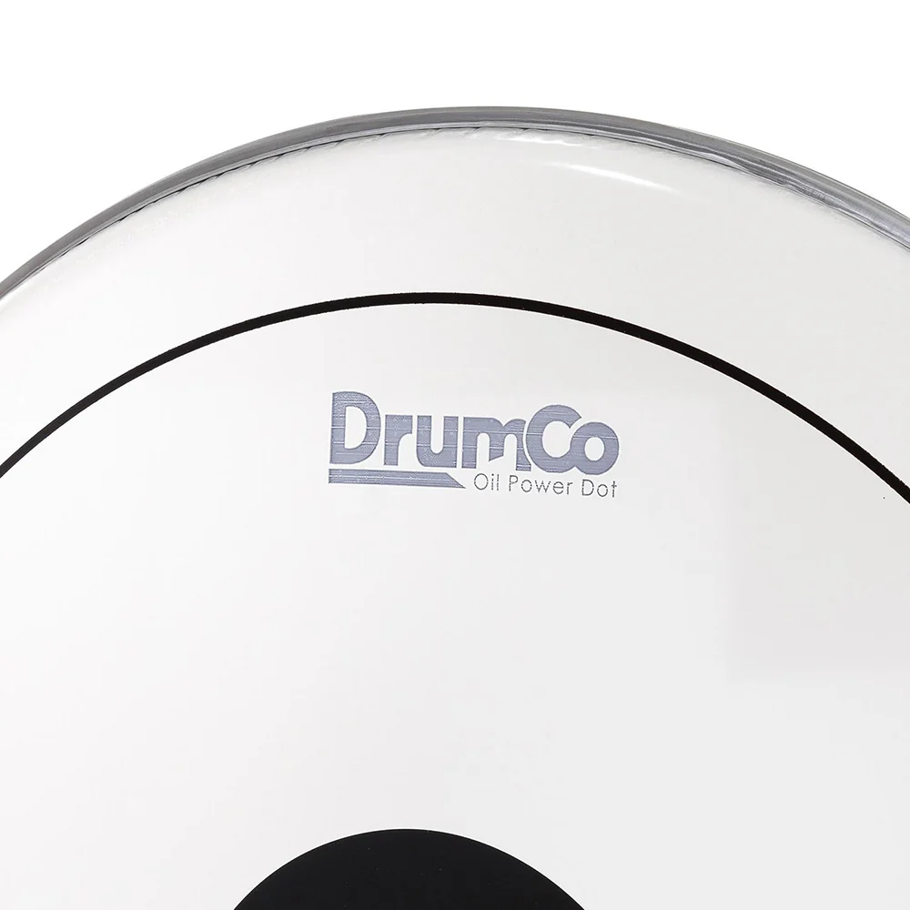 DrumCo DR-20DPOBPD 20" Double Ply Oil W-Black Power Dot on Top Bass DrumHead - Image 3