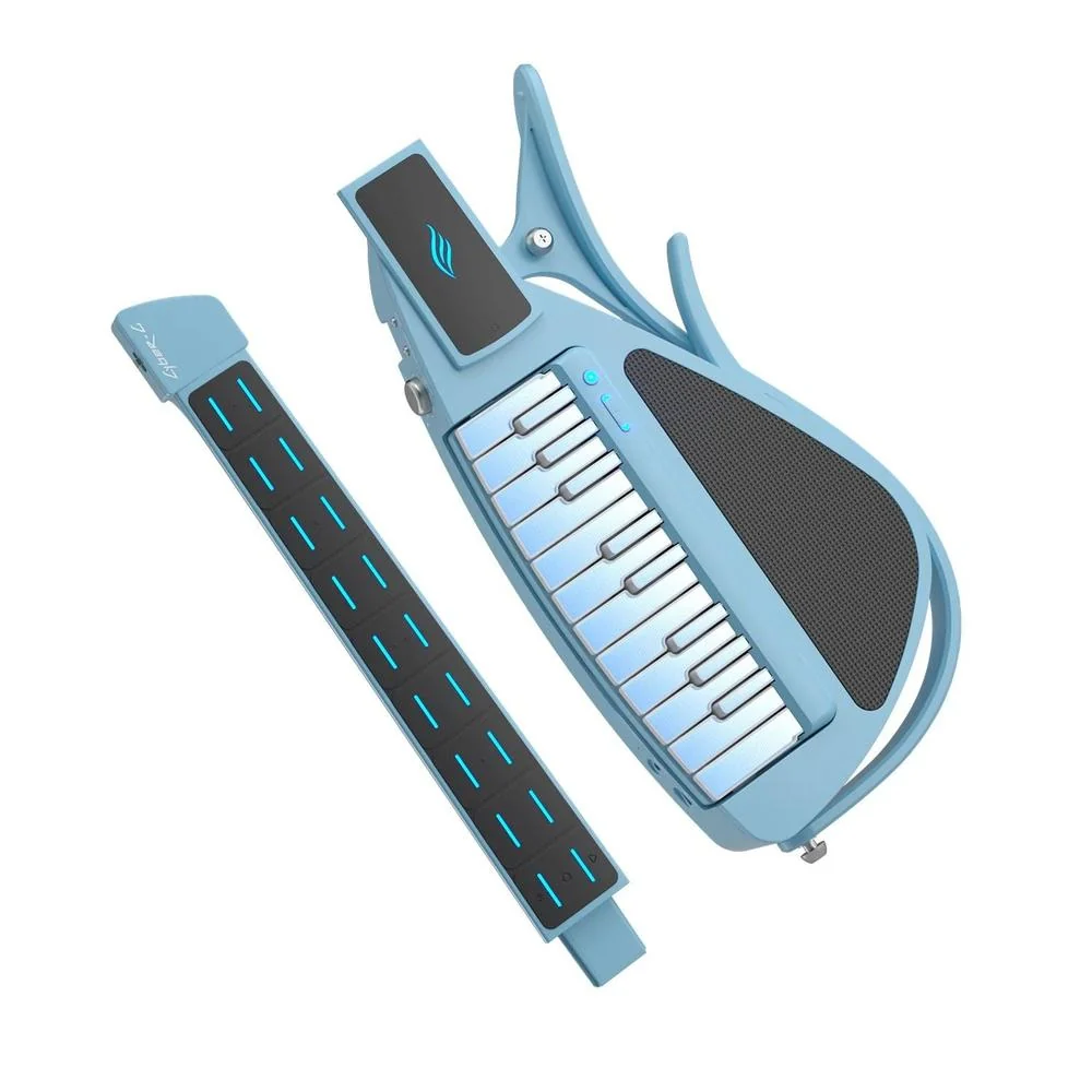 Enya Music Cyber-G Keyboard Guitar in Blue - Image 2