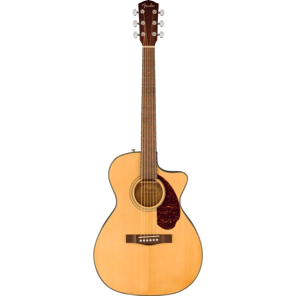Fender CC-140SCE Concert Acoustic Guitar in Natural Color with Case