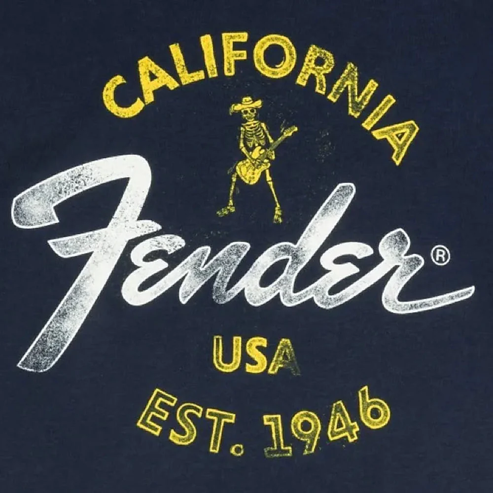 Fender Guitars Baja Blue T-Shirt, Blue, XXL (2XL) - Image 2