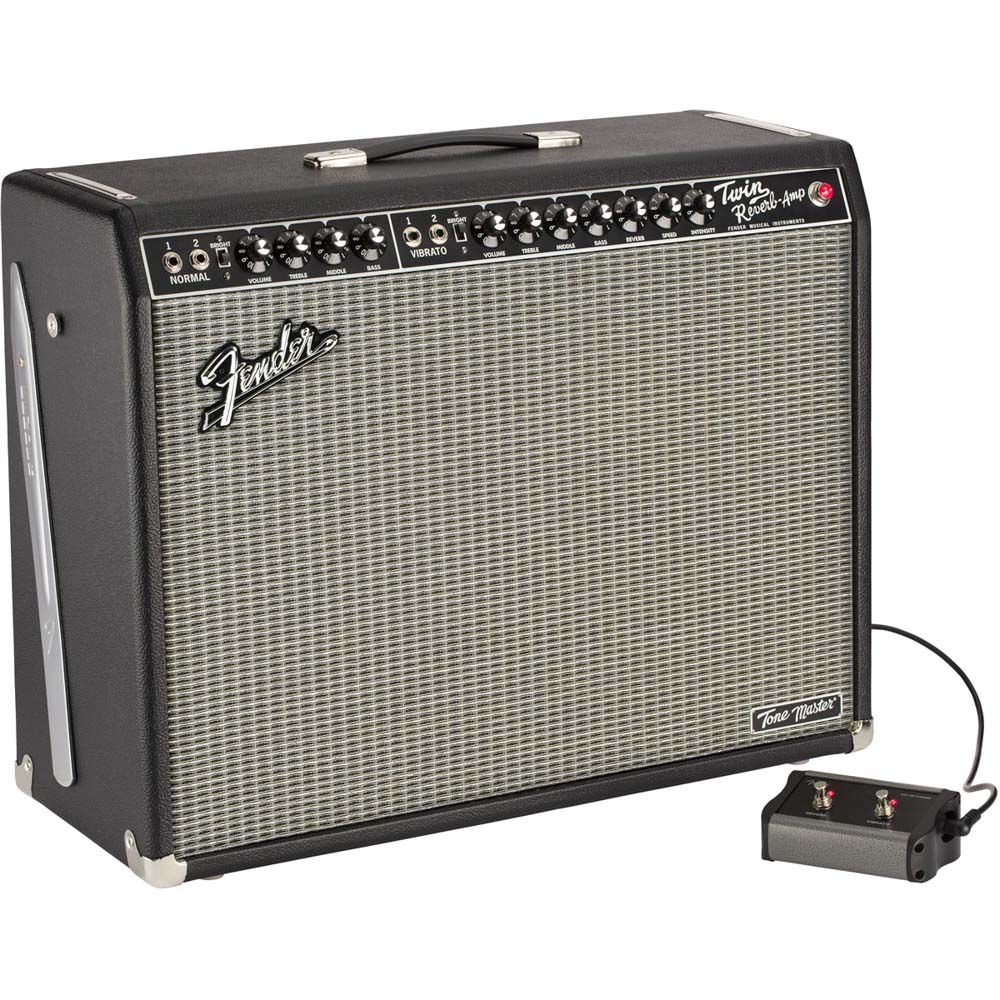 Fender Tone Master Twin Reverb 200W 2x12 Guitar Combo Amp Black - Image 4