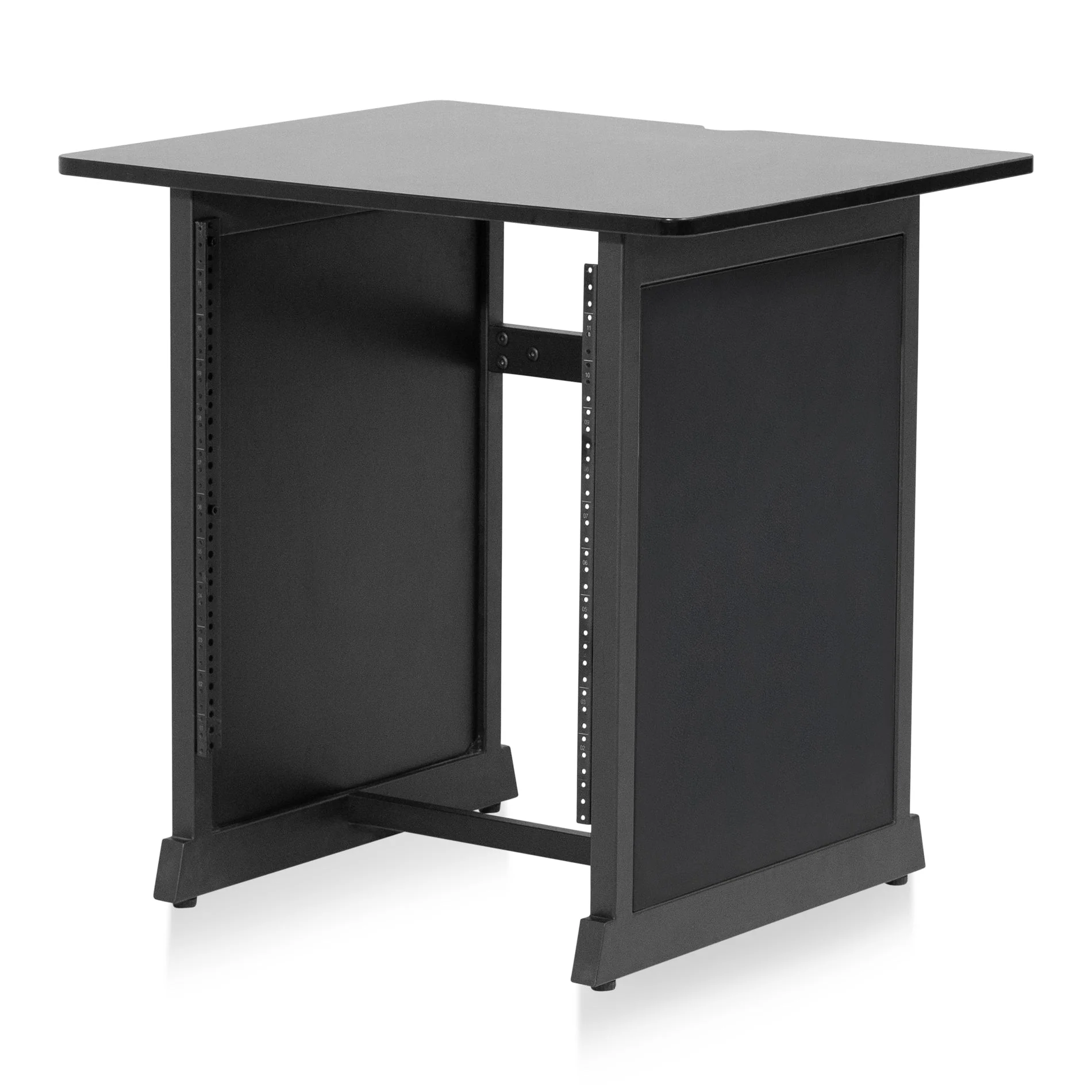 Gator Content Creator Furniture Series 12U Studio Rack Table in Black Finish - Image 4