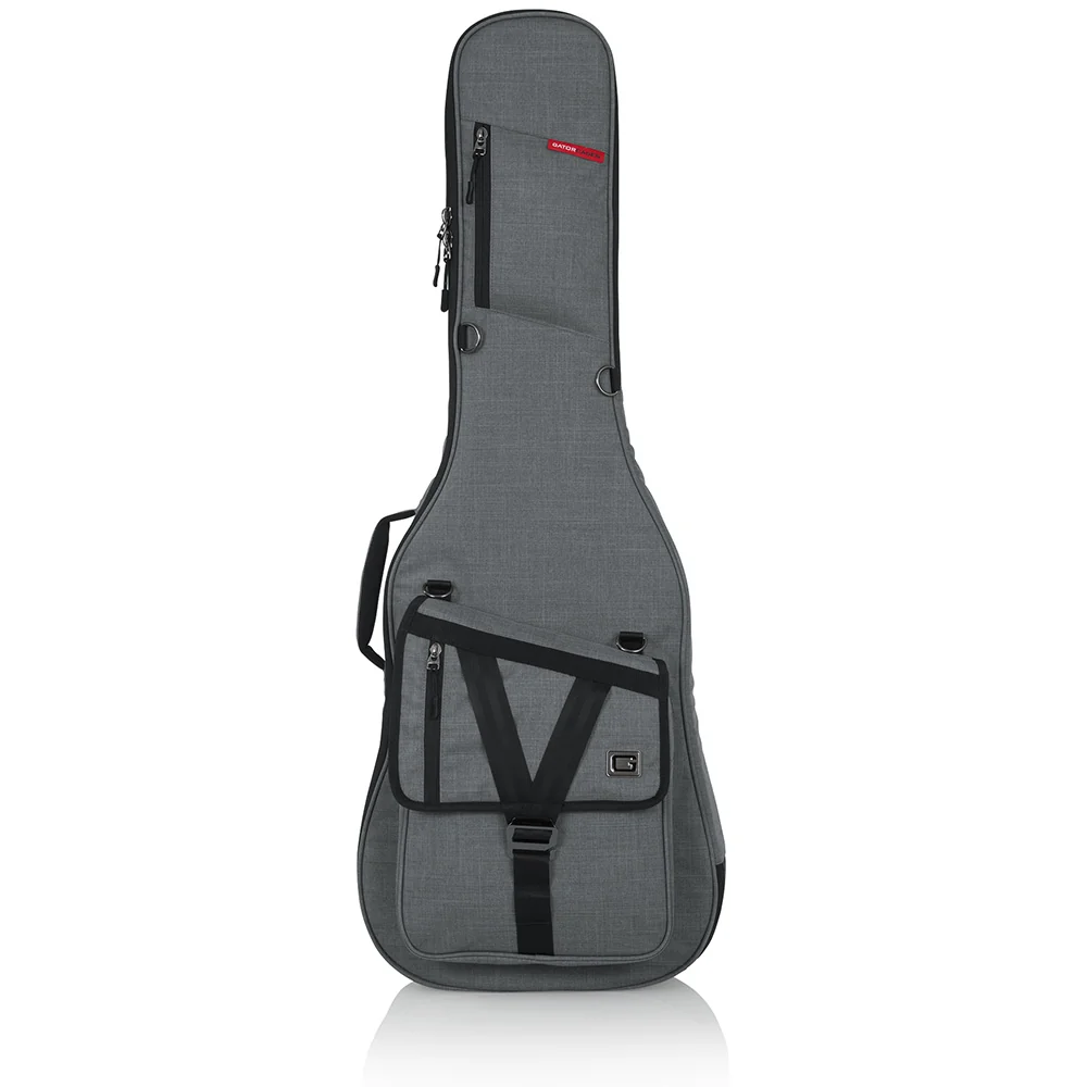 Gator GT-ELECTRIC-GRY Transit Series Electric Guitar Gig Bag with Light Grey Exterior - Image 10