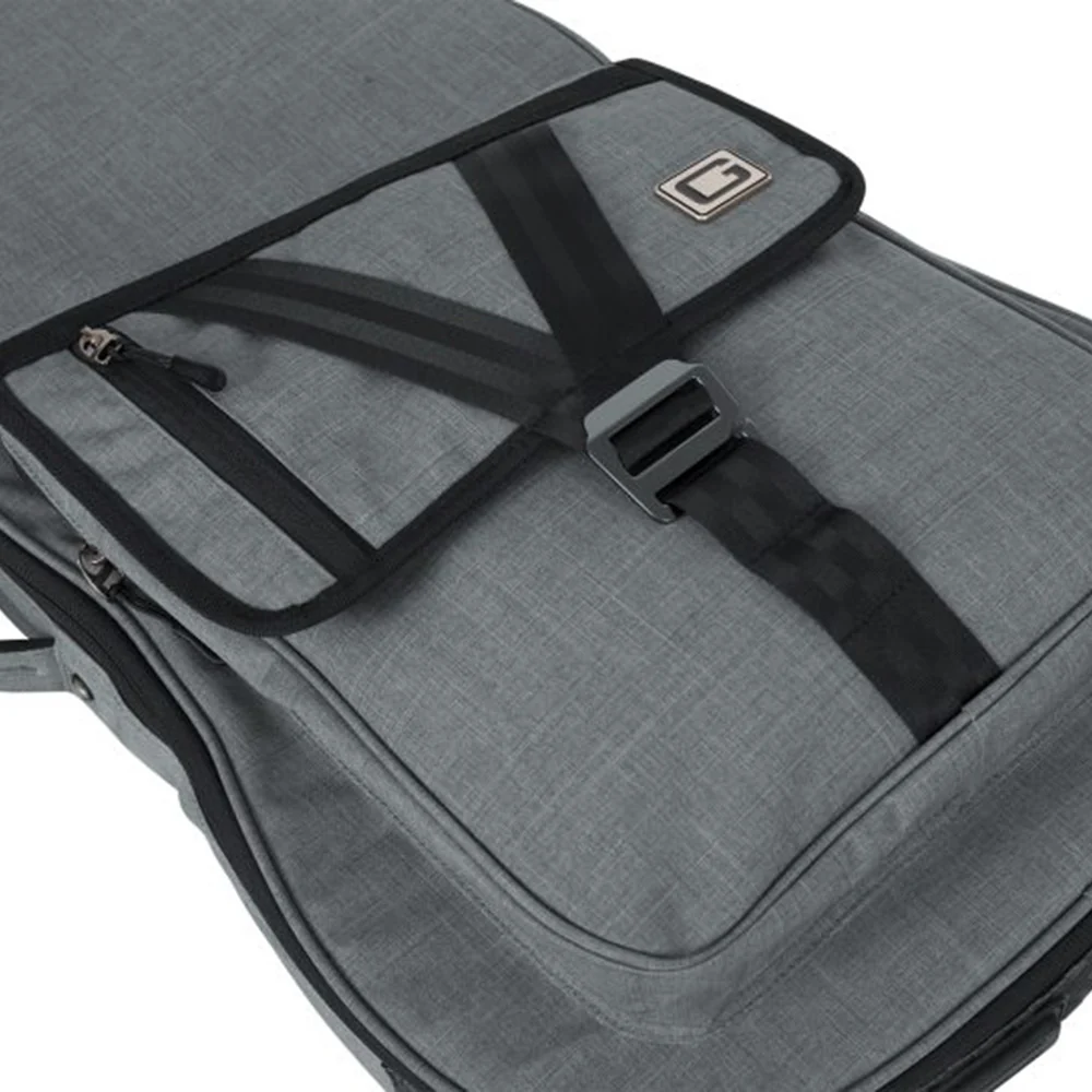 Gator GT-ELECTRIC-GRY Transit Series Electric Guitar Gig Bag with Light Grey Exterior - Image 14