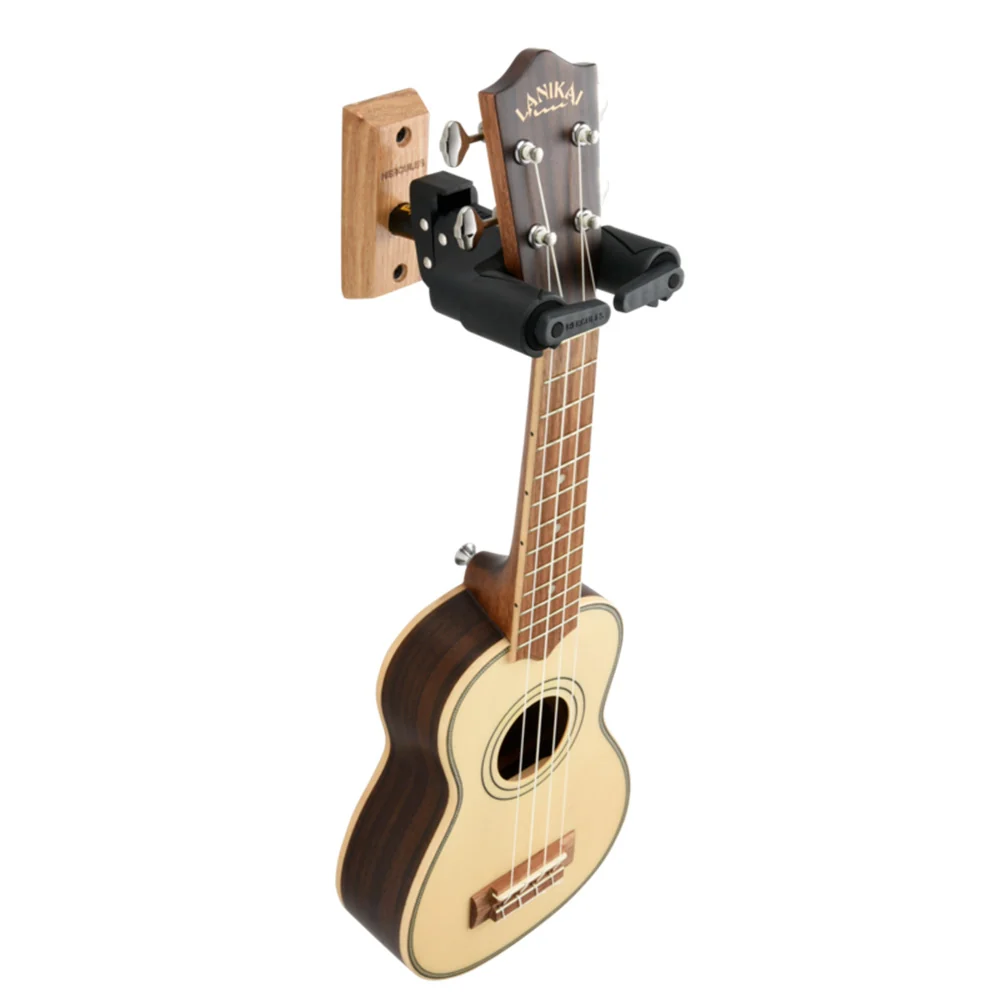 Hercules GSP38WBPLUS Auto Grip Wall Mount Guitar Hanger W/ Wood Base, Short Arm - Image 2