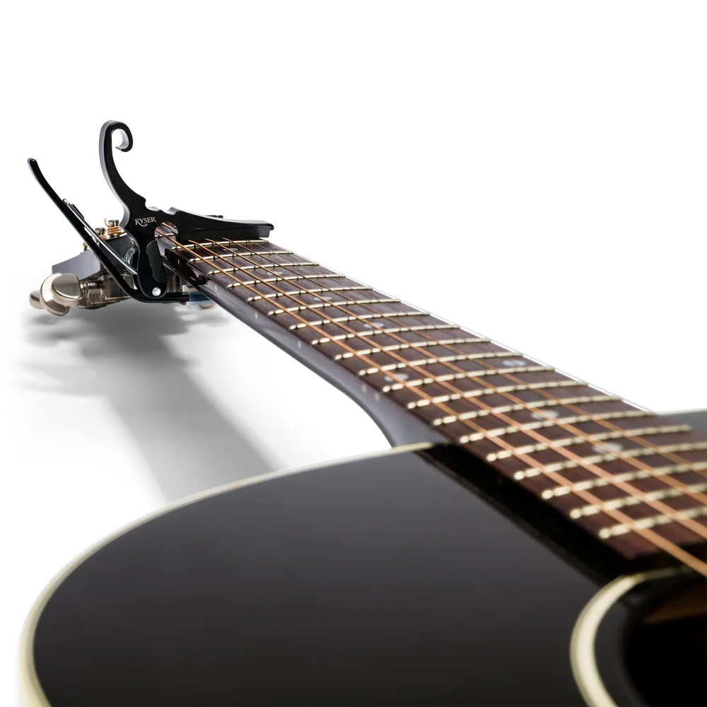 Kyser KGDBK Quick-Change Acoustic Guitar Capo, Black - Image 3
