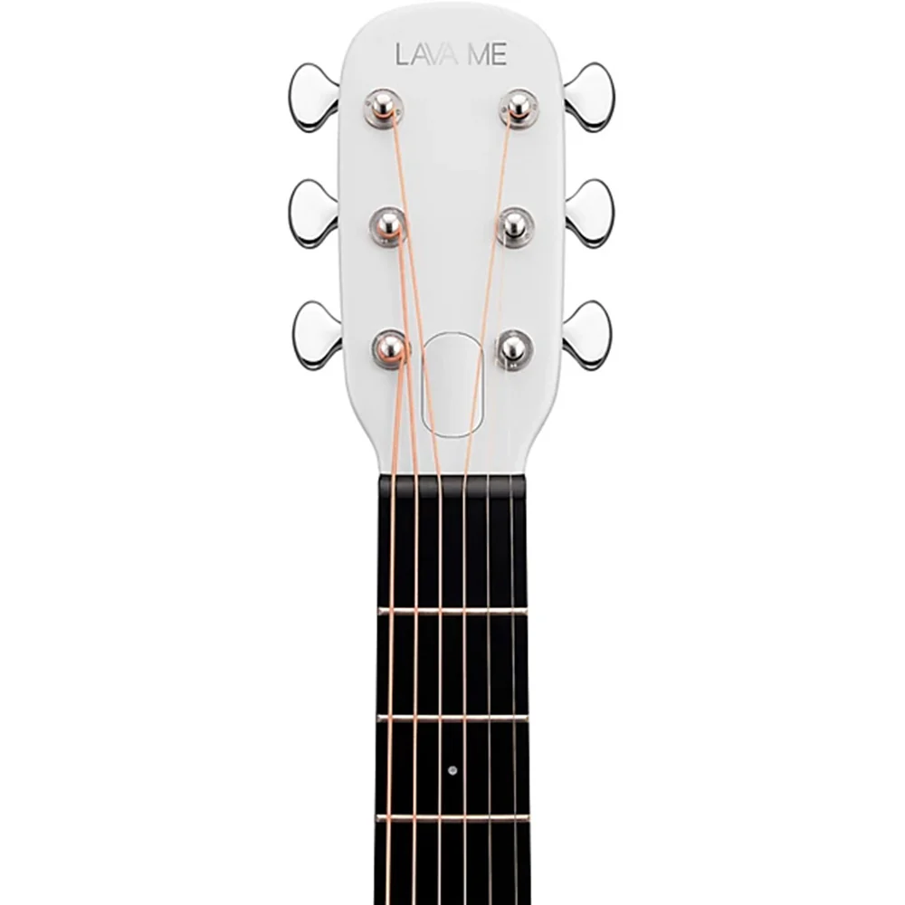 Lava Music LAVA ME 4 CARBON White 38" Acoustic-Electric Guitar w/Bag - Image 6
