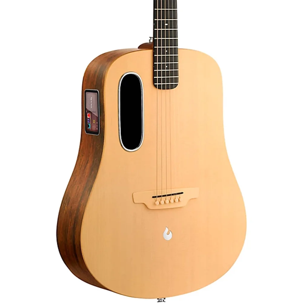 Lava Music LAVA ME 4 Spruce Woodgrain Brown 41" Acoustic-Electric Guitar w/Bag - Image 3