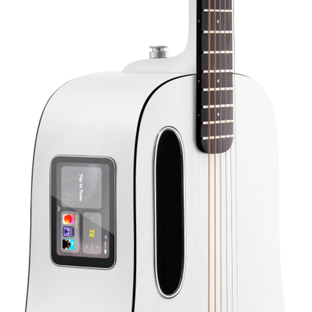 Lava Music LAVA ME Play Frost White 36" Acoustic-Electric Guitar w/Bag - Image 5