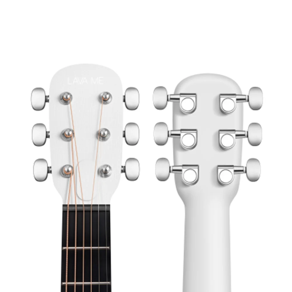 Lava Music LAVA ME Play Frost White 36" Acoustic-Electric Guitar w/Bag - Image 6