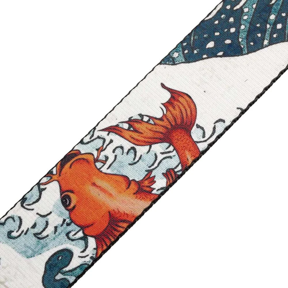 Levy's MPD2 Polyester Guitar Strap - Koi Fish - Image 4