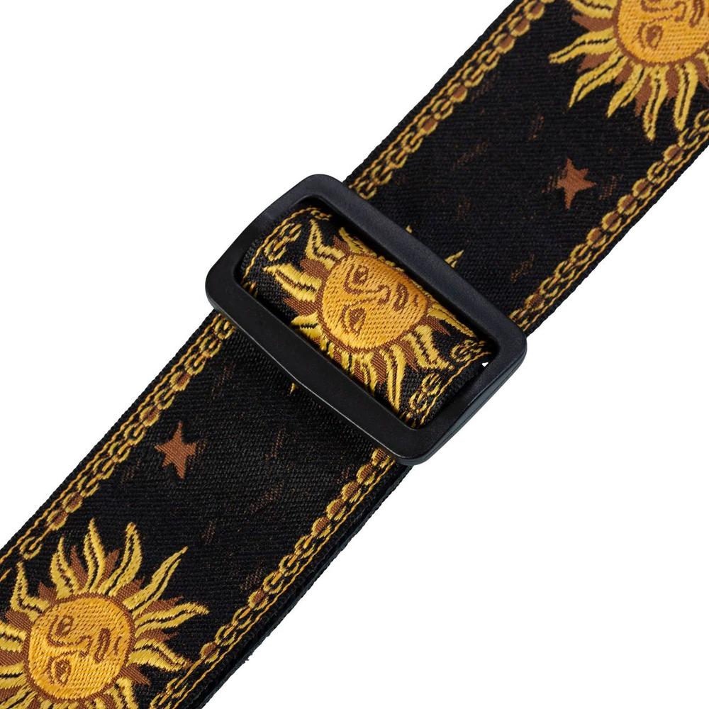 Levy's MPJG '60s Sun Polyester Guitar Strap - Black - Image 3