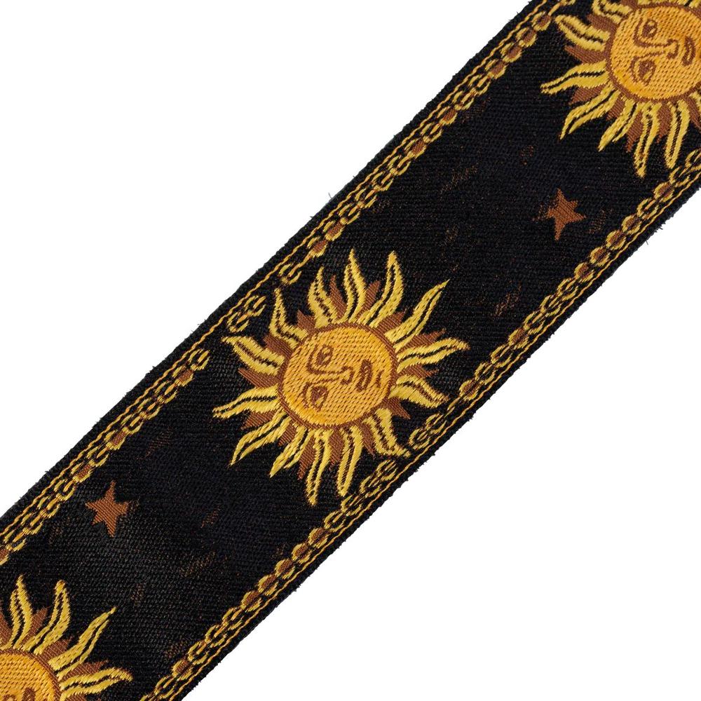 Levy's MPJG '60s Sun Polyester Guitar Strap - Black - Image 4