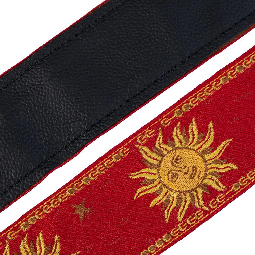 Levy's MPJG '60s Sun Polyester Guitar Strap - Red - Image 5