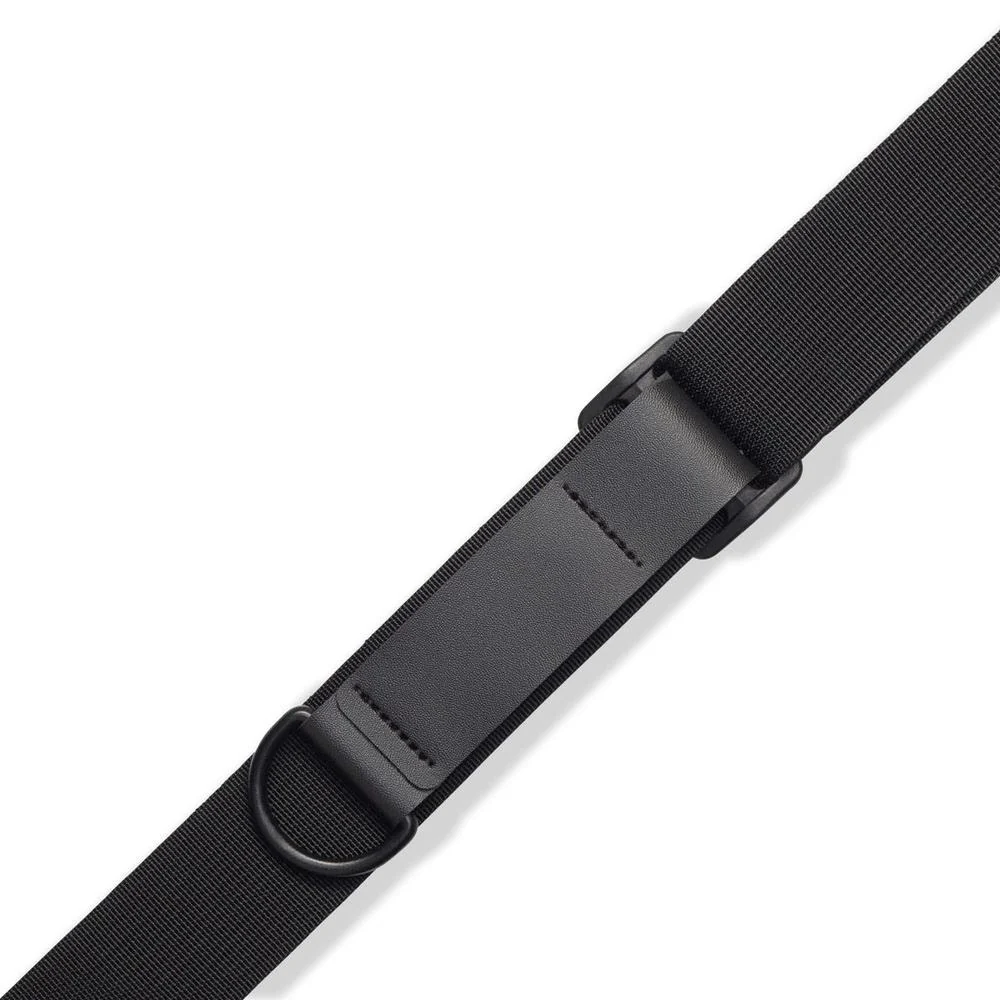 Levy's MRHSS-BLK 3-inch Wide Right Height Ergonomic Leather Guitar Strap in Black - Image 2