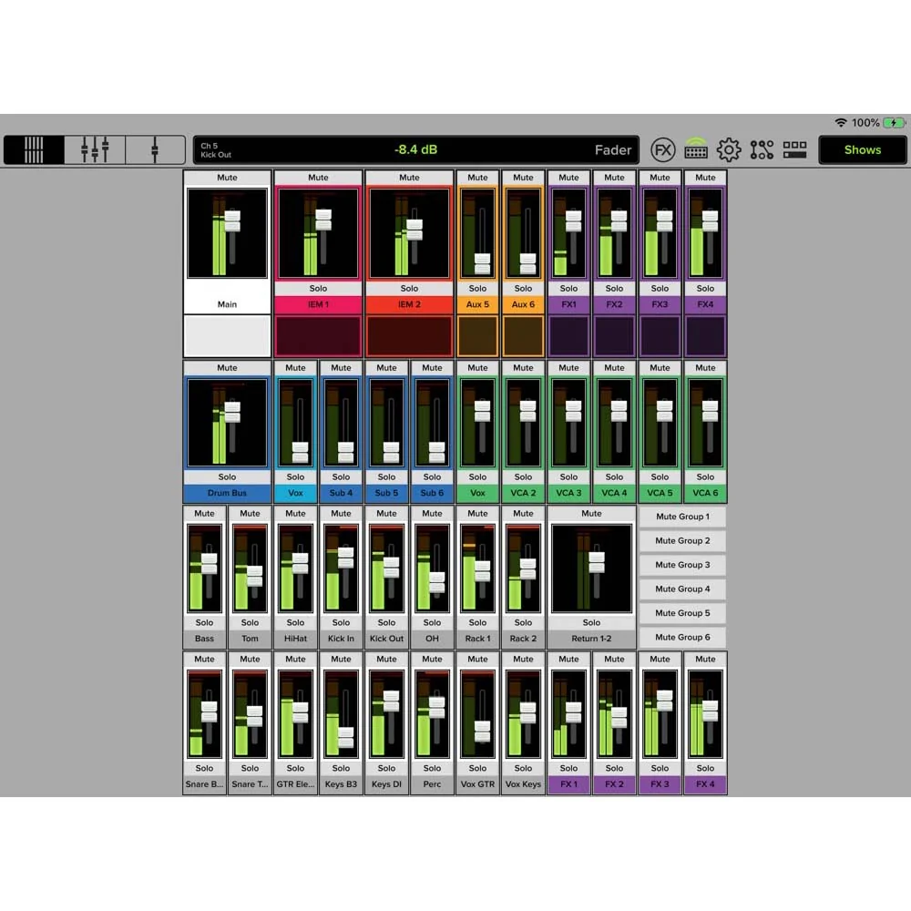 Mackie DL16S 16-Channel Wireless Digital Live Sound Mixer with Built-In Wi-Fi - Image 8