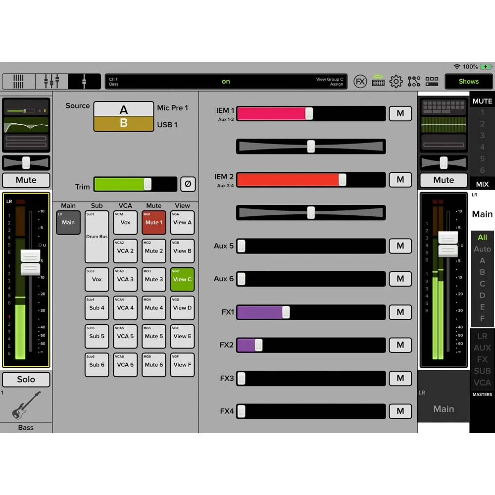 Mackie DL16S 16-Channel Wireless Digital Live Sound Mixer with Built-In Wi-Fi - Image 9
