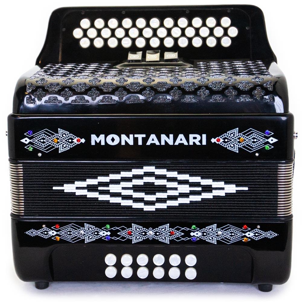 Montanari 3412 Accordion 3 Switch GCF Black - Image 2