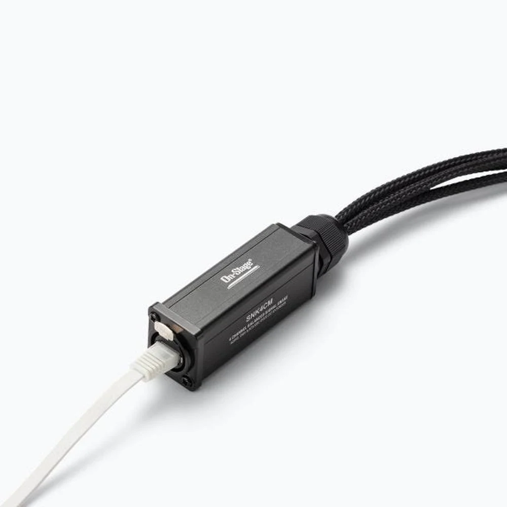 On Stage On-Stage SNK4CM Production-Grade Ethernet to 4 x XLR Snake Cable (Male) - Image 4