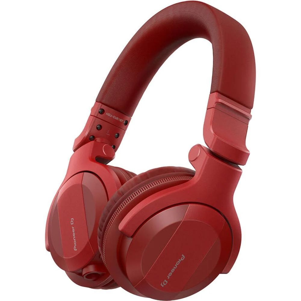 Pioneer HDJ-CUE1BT-K Bluetooth DJ Headphones in Red