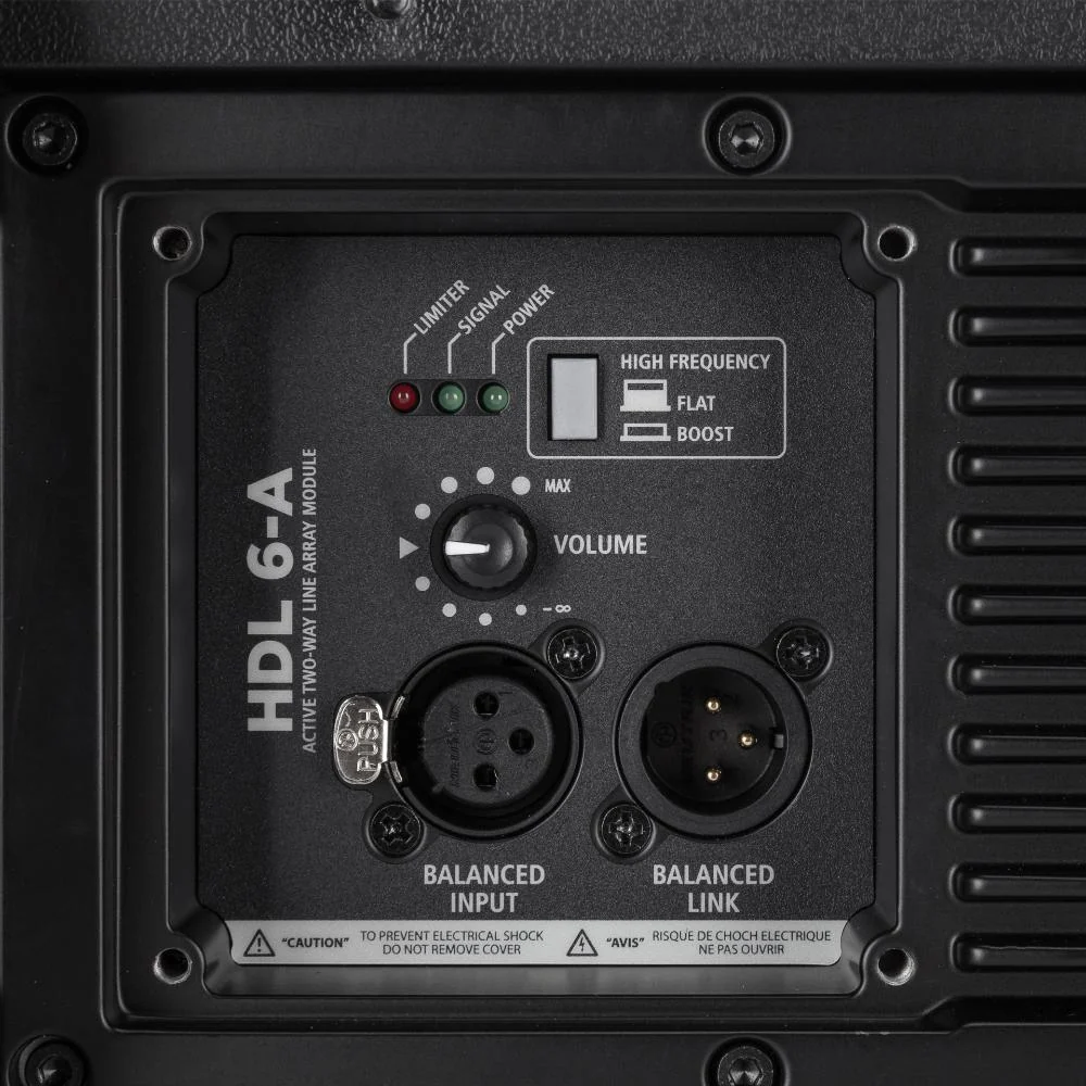 RCF HDL6-A Active Compact 2-Way Line Array In Black (1) - Image 9