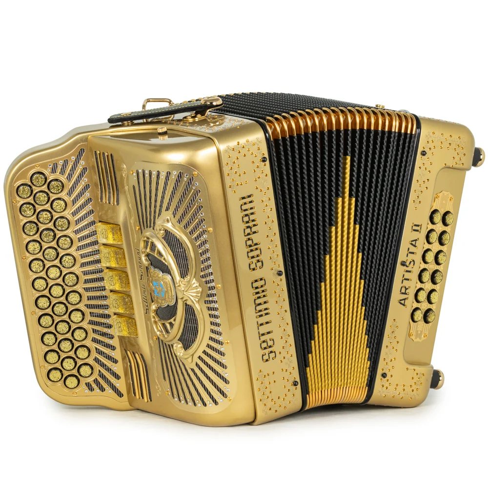 Settimio Soprani Artista II 5 Switch Accordion FBE Gold with Black