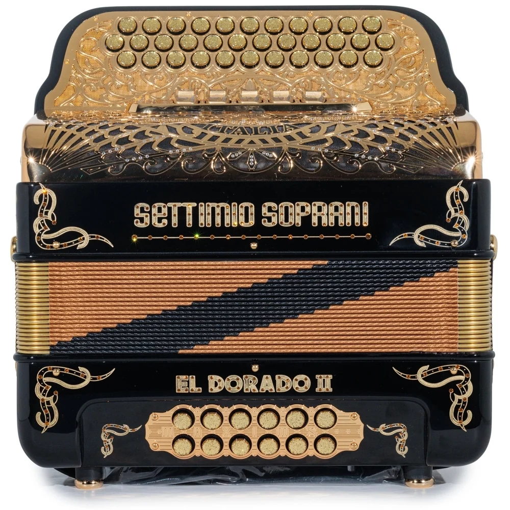 Settimio Soprani El Dorado II 5 Switch Accordion FBE Black with Gold - Image 3