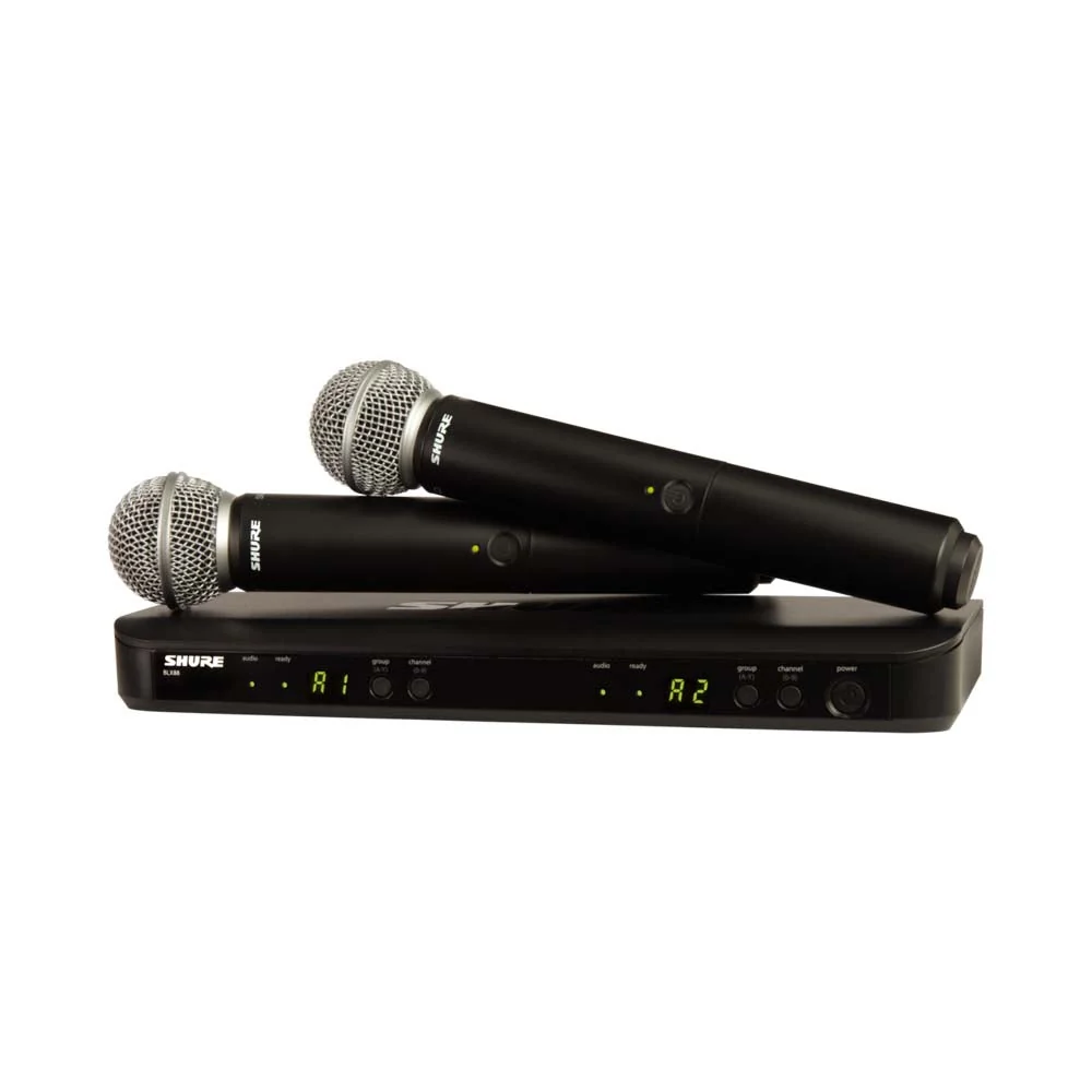 Shure BLX288/SM58-H11 Dual-Channel Wireless Handheld Microphone System with SM58 Capsules