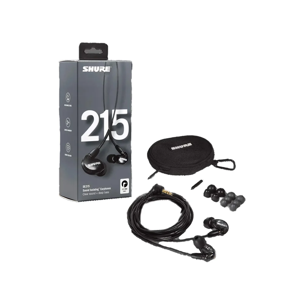 Shure SE215-K Professional Sound Isolating Earphones