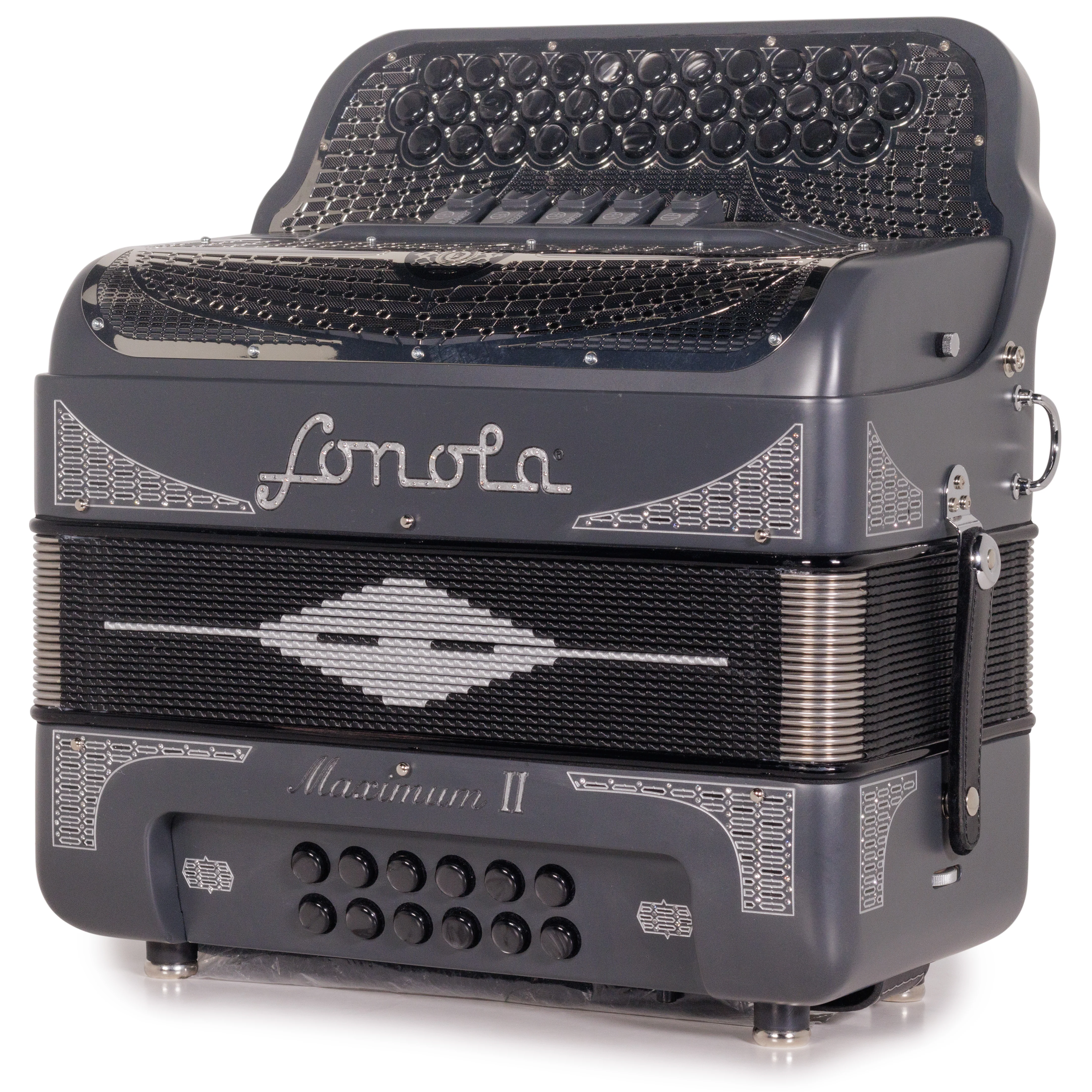 Sonola Maximum II Accordion 5 Switch EAD Matte Gray with Silver - Image 4