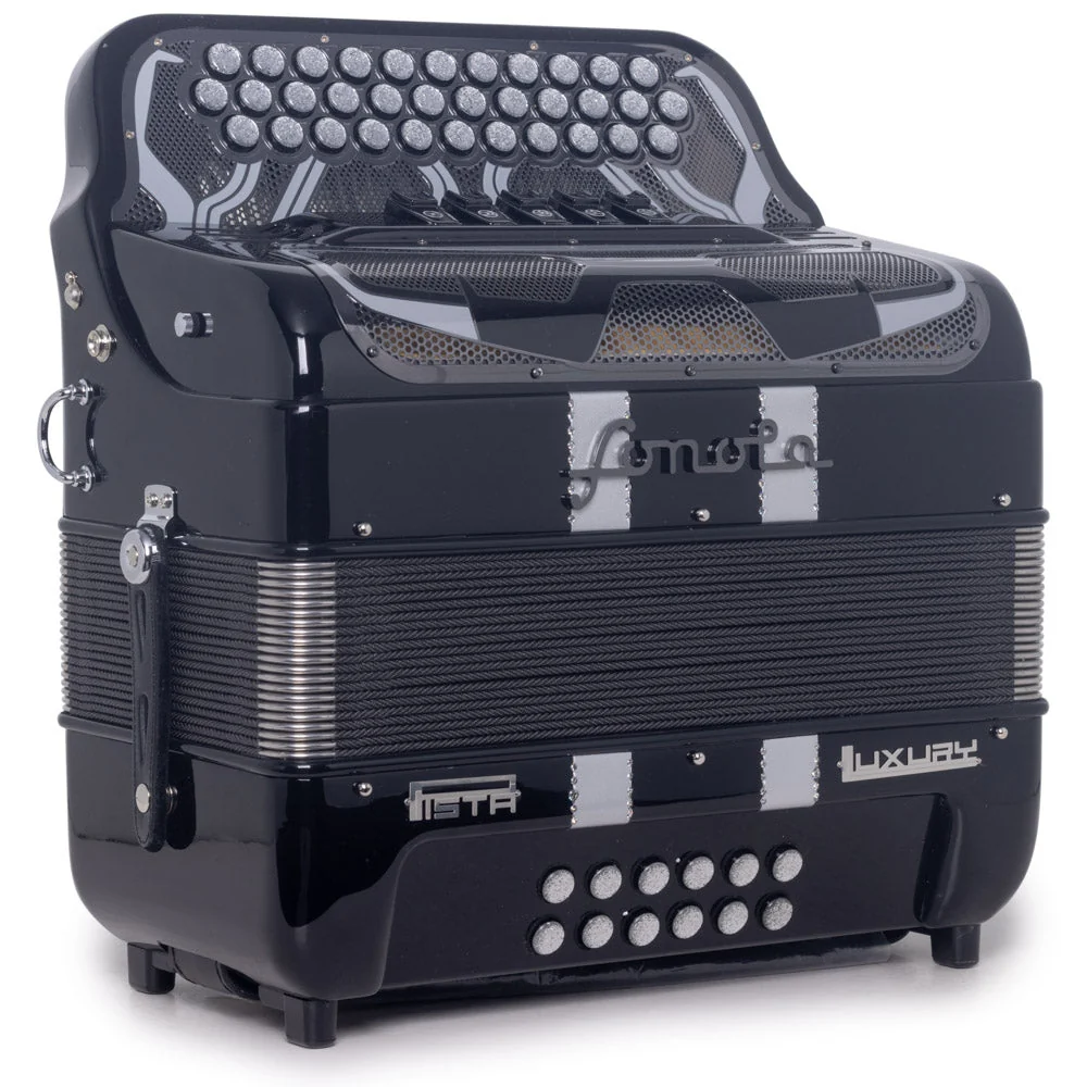 Sonola Pista Lux Accordion 5 Switch EAD Black with Silver - Image 4