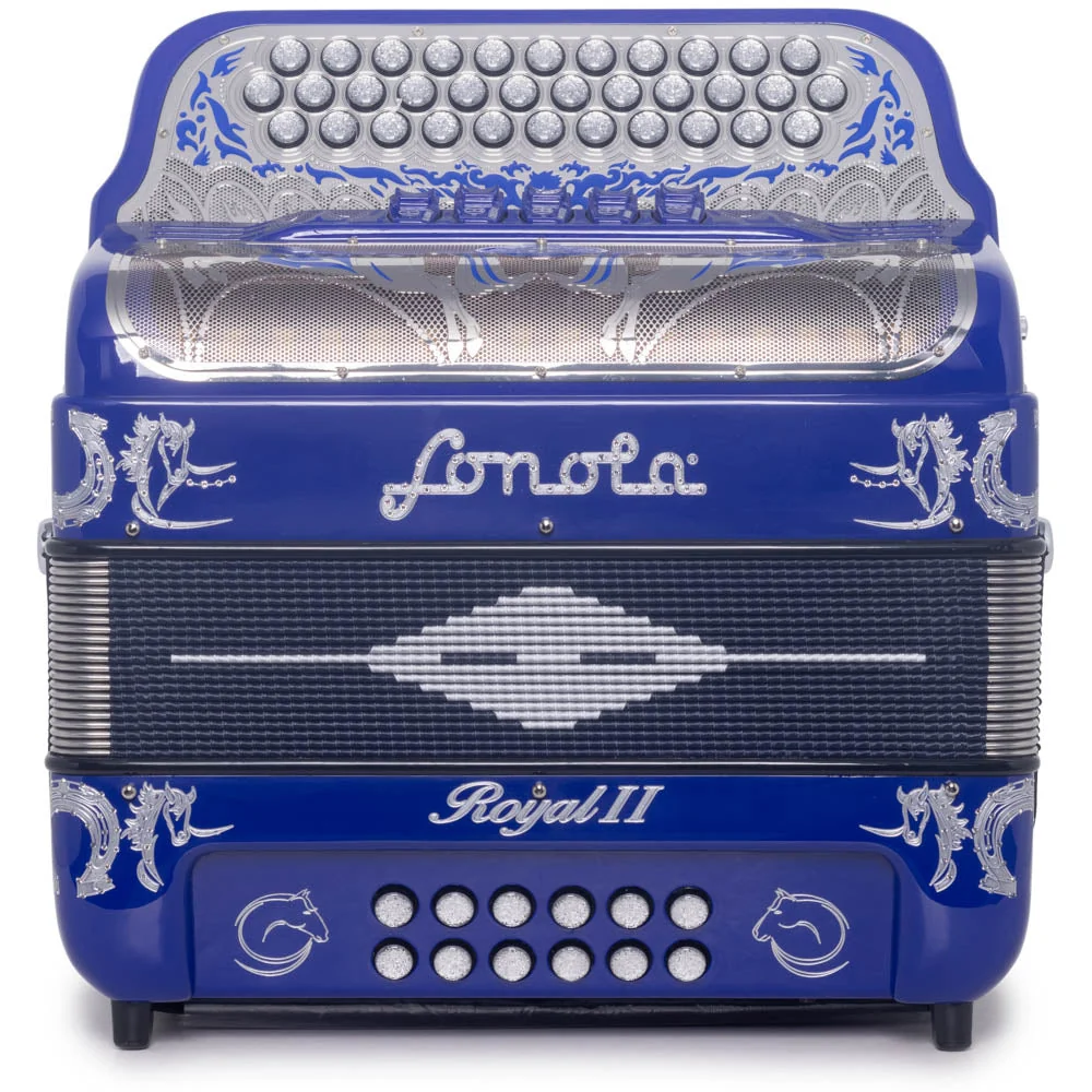 Sonola Royal II Accordion 5 Switch GCF Blue with Silver - Image 3