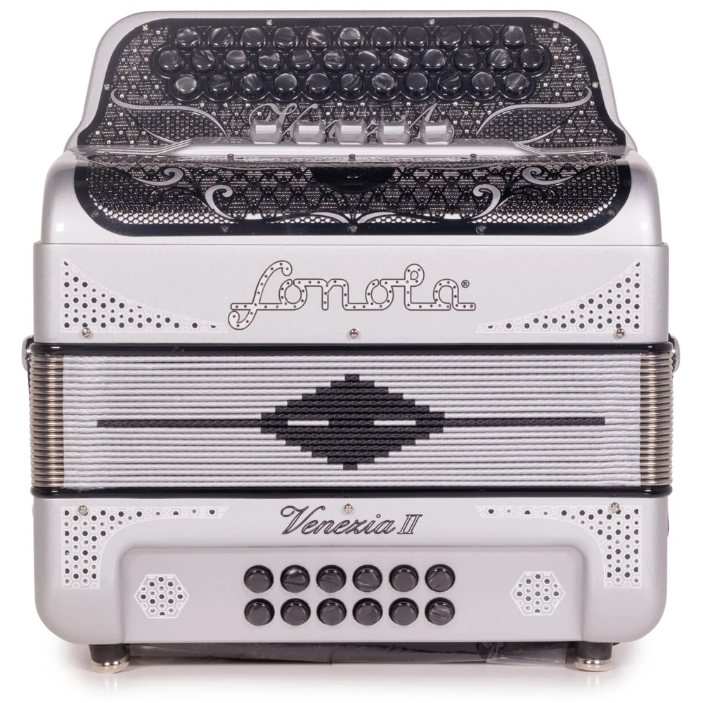 Sonola Venezia II Accordion 5 Switch FBE Silver Glitter with Silver - Image 3