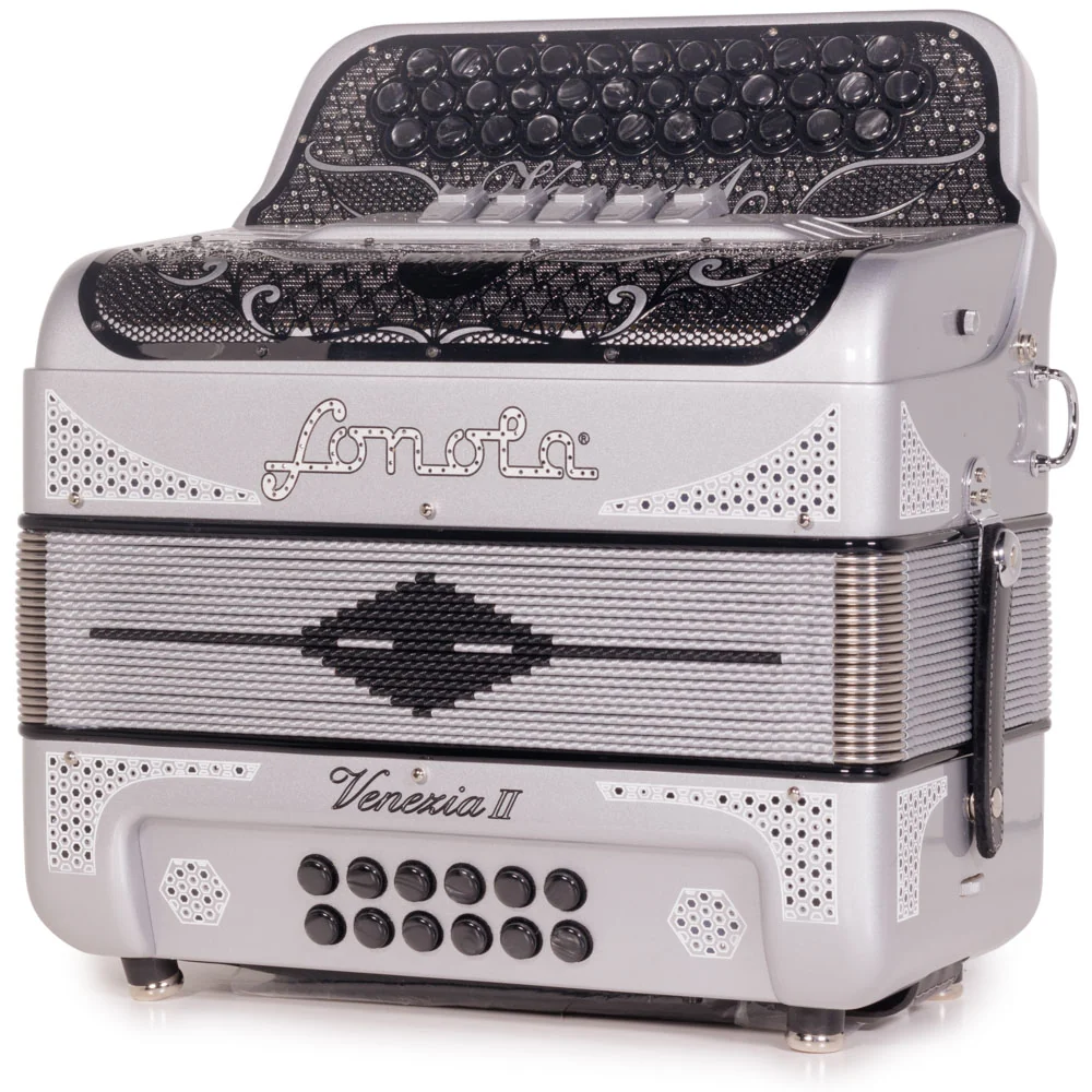 Sonola Venezia II Accordion 5 Switch FBE Silver Glitter with Silver - Image 4