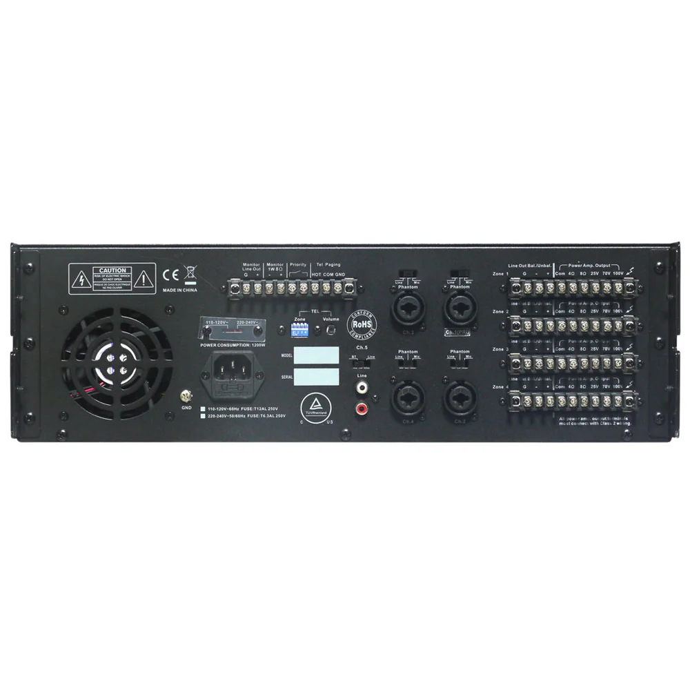 Topp Pro TMA-54ZBT 4-Channel Install Powered Mixer - Image 2